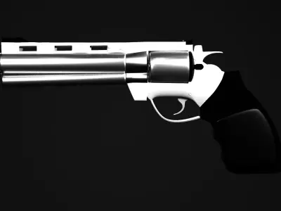 Pistols Colt Python Barrel 6 3D model