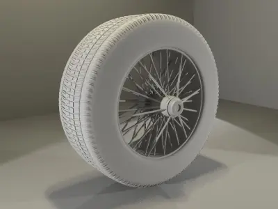 Old School Tire 3D model