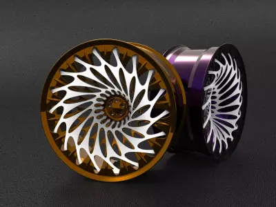 Organic rim 3D model