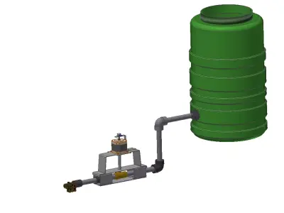 Sistema de medicion y control de caudal   3D model