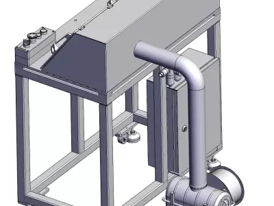 Automatic end face grinding machine 3D model