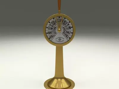 Ship Engine Telegraph Low-poly 3D model