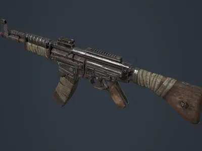 STG-44 ak - rifle Low-poly 3D model