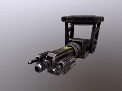 TURRET 01 Low-poly 3D model