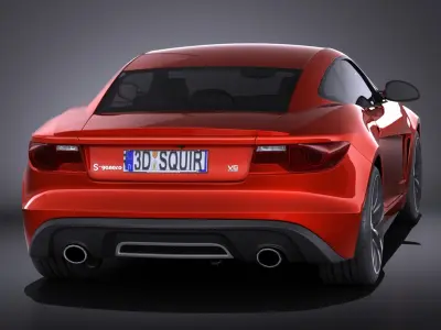 Generic Average Sport Coupe 2015 VRAY 3D model