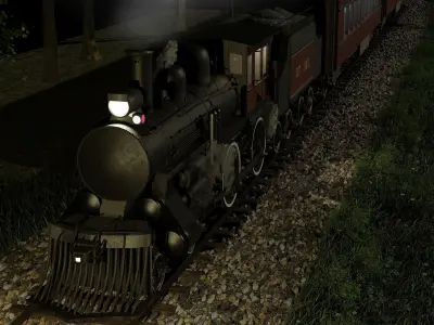 Train 3D Model 3D model purchase