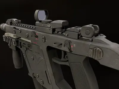 KRISS Vector Low-poly 3D model 2