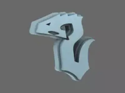 Void Serpents V10B Shoulder Symbols LEFT 3D print model
