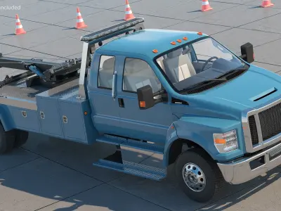 Heavy Duty Tow Truck 3D model
