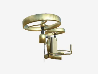 Jetpack Electric B07 Golden  - SciFi Character Design Low-poly 3D model