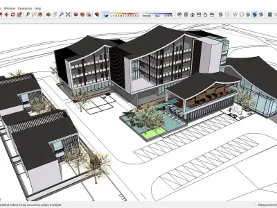 Sketchup Hotel K5 3D model