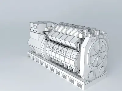 ARGO INDUSTRIES 12V Diesel generator 3D model
