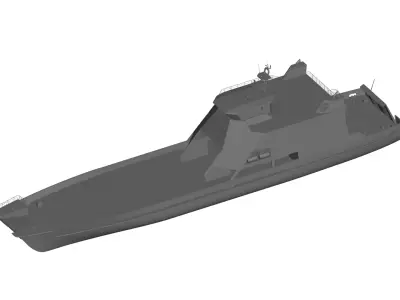 High speed boat 3D model purchase