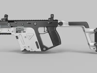 Vector Gun Low-poly 3D model purchase