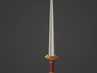 11th Century Viking Sword - Game Ready Free low-poly 3D model