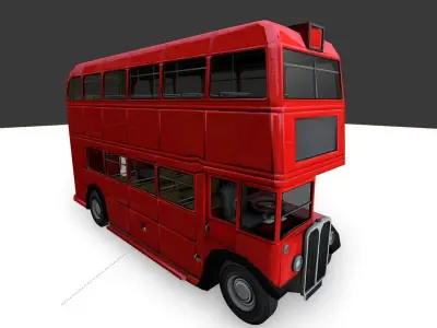 a old routmaster city bus 3D model
