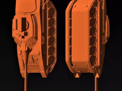 military tank 2 3D print model