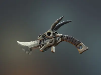 Stylized Sword Low-poly 3D model purchase