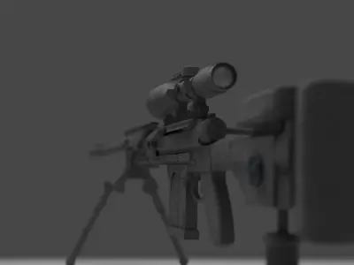 sniper dl q33 from call of duty mobile 3D model