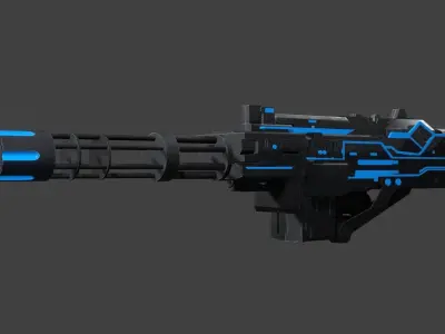 7 GUN SCIFI PACK Free low-poly 3D model
