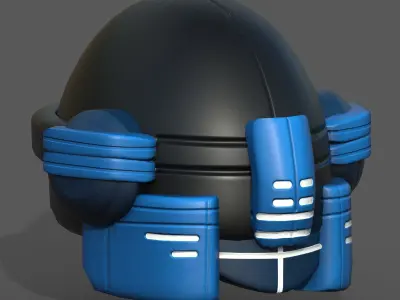 Helmet scifi fantasy futuristic military Scifi  Low-poly 3D model purchase
