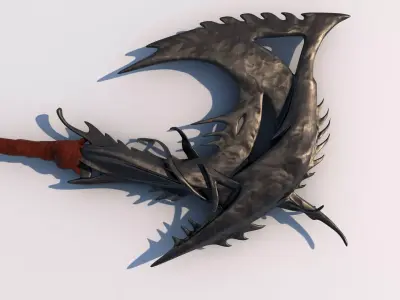 Medival Fantasy AXE  3D model