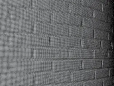 Red Brick Material Tileable HD 16bit Height Map Low-poly 3D model