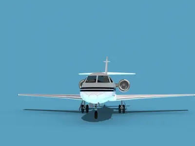 Dassault Falcon 20 V05 3D model
