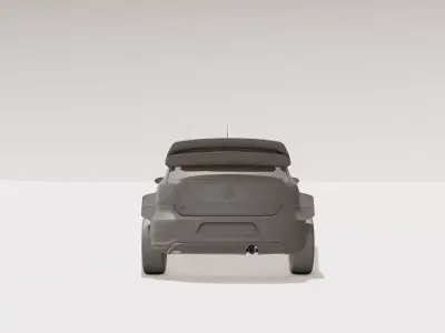 Speedy Rally Mini Toy Car Easy 3D Printable Cartoon Rally Car 3D print model