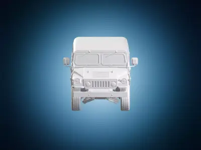 Humvee M1097A2 Military Tactical Vehicle 3D print model
