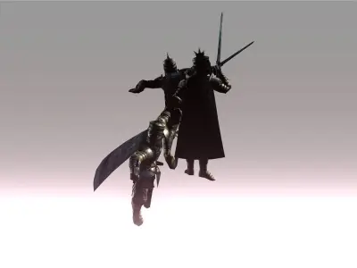 Sword combos for Iclone 3D model