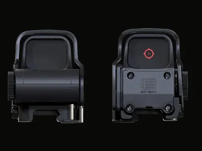 Holographic Weapon Sight Eotech EXPS3 Low-poly 3D model