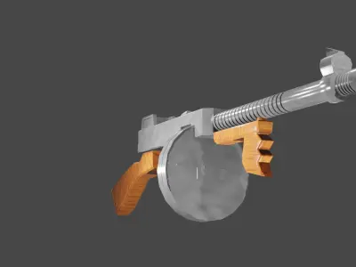 tommy gun  3D model