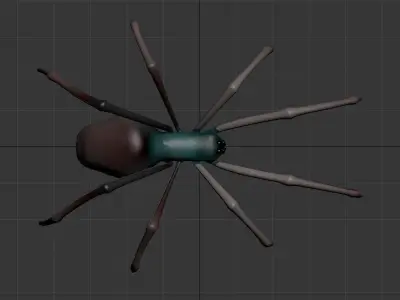 Spider - low poly Low-poly 3D model