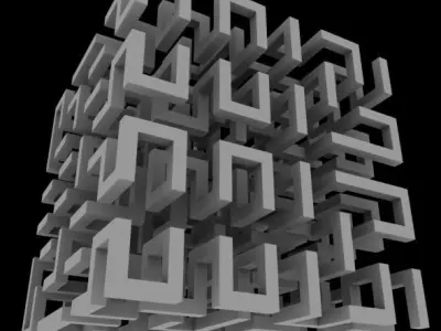 Complex Maze 3D model