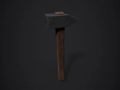 Medieval Blacksmith Hammers - 3D Model Pack Low-poly 3D model