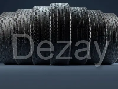 New winter tire 3D model