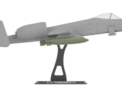 A-10 Thunderbolt II 3D print model buy