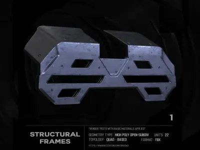 22 Structural Frames Vol 1 SUBD 3D model