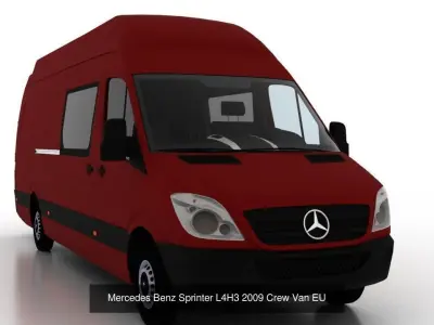 Mercedes Benz Sprinter L4H3 2009 Collection EU 3D Model Pack