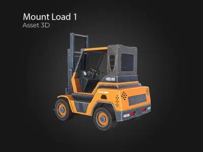 Mount Load Low-poly 3D model