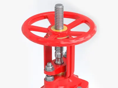 Gate Valve Low-poly 3D model