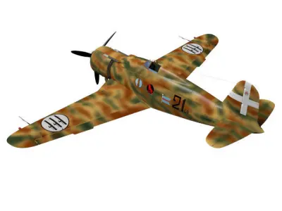 Fiat G50 Freccia 3D model