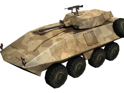 5 LAV 25 APC models for VR and Games Low-poly 3D model