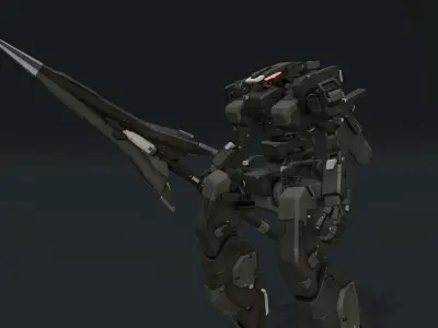scifi-model554 gundam robot 3D model
