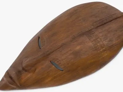  African Nigeria Mask 2 Wood 