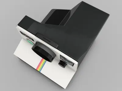 Vintage Polaroid Camera 3D model