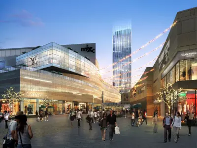 3Dmax fashion city commercial square building 66 3D model
