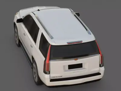 2015 Cadillac Escalade ESV 3D Model  The American Luxury SUV  Low-poly 3D model