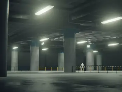 Realistic Industrial Environment 3D model